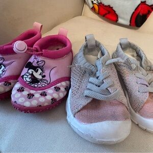 Disney Pink and Gray Kids Sneakers